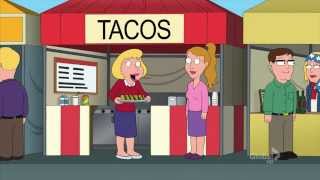 Family Guy - Tacos on a corm tortilla
