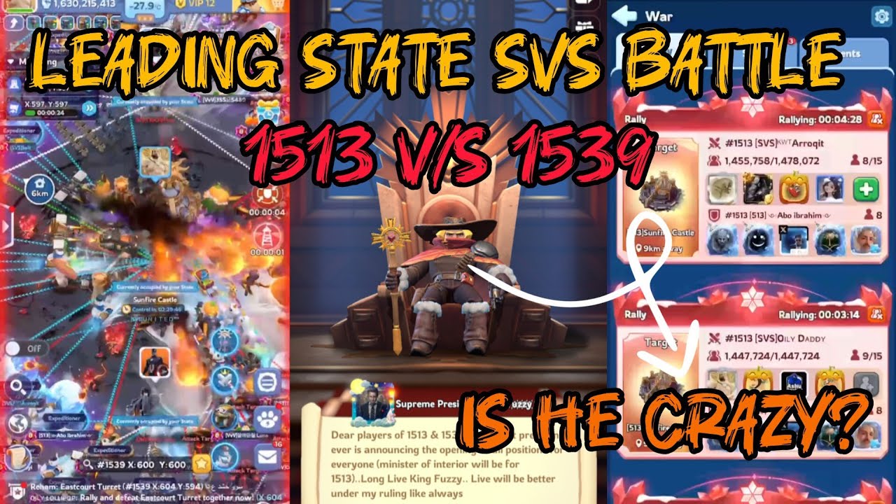 🔥 1513 v/s 1539 SUNFIRE BATTLE! Whales Went CRAZY in SVS | We Captured the Sunfire Castle 🏰 |  