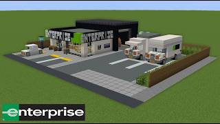 How to Build a Realistic Enterprise Rent a Car in Minecraft | Step-By-Step Tutorial screenshot 2