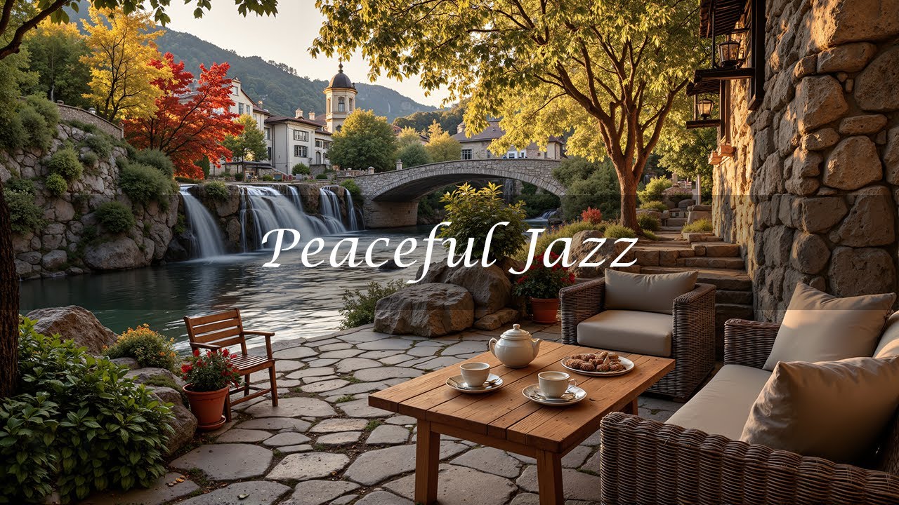 Peaceful Lakeside Outdoor Jazz | Smooth Jazz Music With Water Sounds For Focus, Work & Study