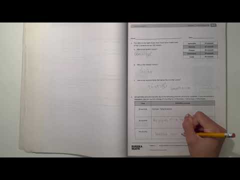 Eureka Math Grade 3 Module 2 Lesson 1 Homework | #mathwithaubrey #answers