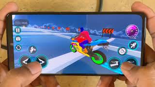 Super Hero Bike Mega Ramp 😱 Extreme Stunt Racing | Android Gameplay screenshot 3