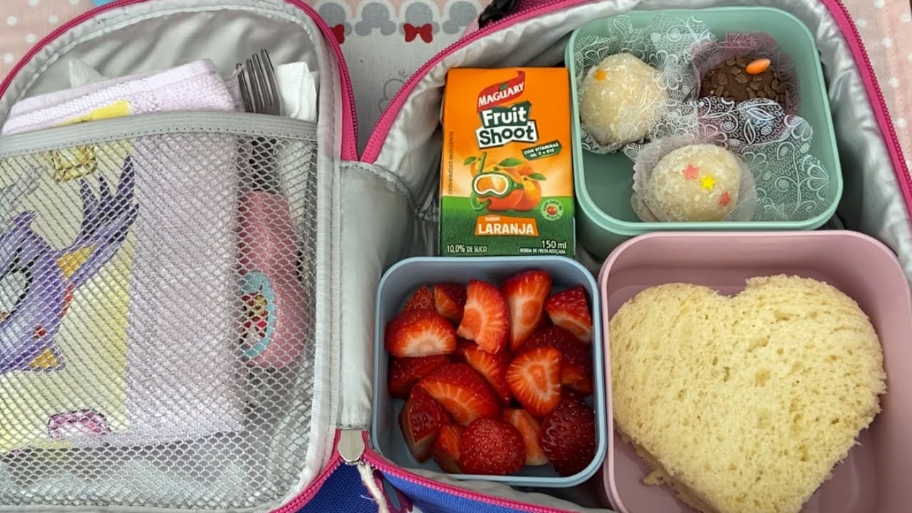 MONTANDO A LANCHEIRA ESCOLAR! MAIS UM DIA DE AULA, MAIS UMA LANCHEIRA ...
