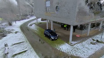 Challenging Dataset: 3D point cloud generated with the nerfacto neural network model for 360° videos