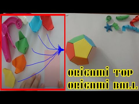 Aşırı Kolay Origami Top ⚽ | Kağıttan Top Yapımı | Paper ball | Paper Craft