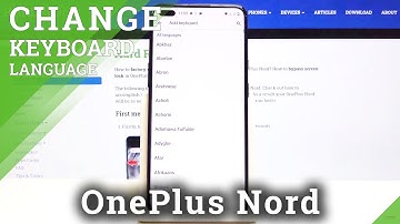 How to Change Keyboard Language in OnePlus Nord – Keyboard Settings