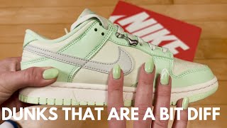 UNBOXING Nike Dunk Low Next to Nature SE Sea Glass Vapor Green - Women's Dunk With Bling! screenshot 5