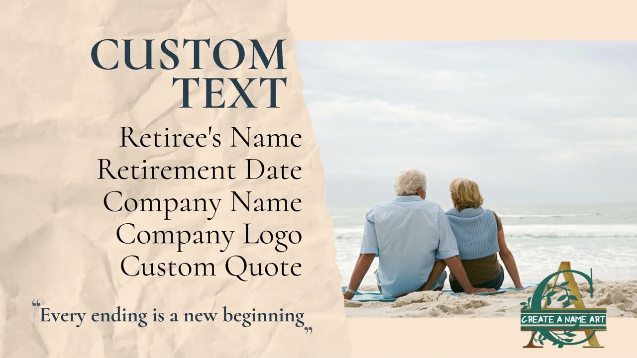 Personalized Retirement Printable for Women, Retirement Gift for Him
