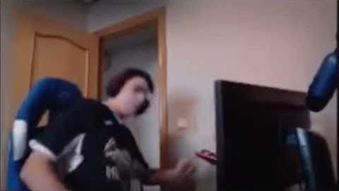 Man destroys computer