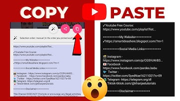 How to Copy and Paste Text on Android 2022 - How to copy YouTube Metadata - Use universal copy app