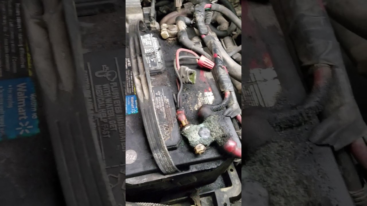 Bad Battery Corrosion On the Terminals YouTube