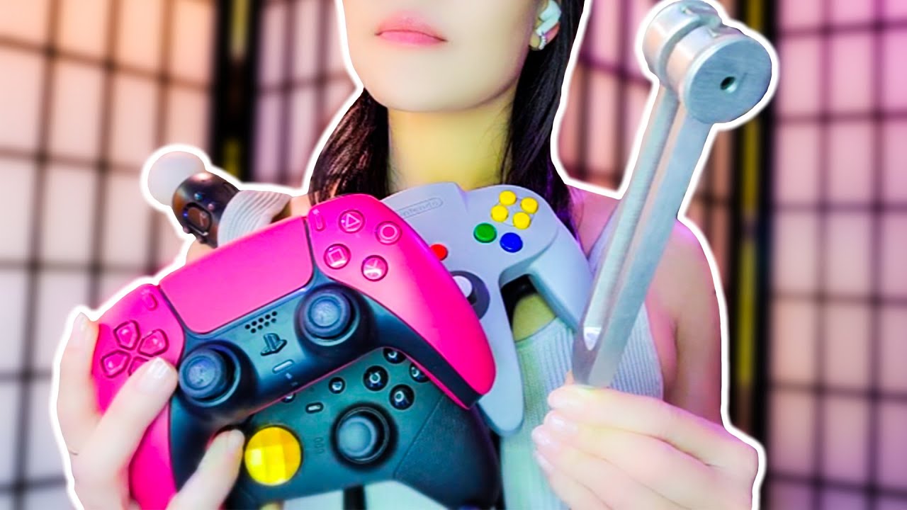 [ASMR] Game Controller Hearing Test 🎮 Medical Roleplay