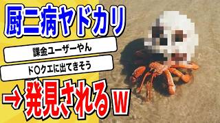 【2ch動物スレ】貝殻を見つけられなかったヤドカリの末路→厨二病を患うwwwww【なんj/にちゃん 面白いスレ/X】