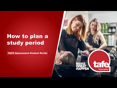 TAFE Queensland Student Portal | How To Plan Units Into Study Period