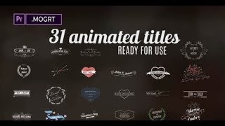 Vintage Romantic Wedding Titles Pack [Premiere Pro] free after effects templates