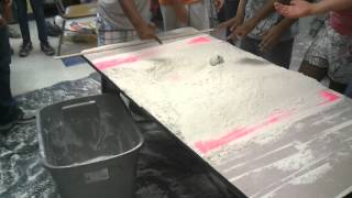 crater making demonstration with reactions