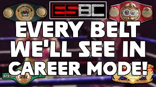 ESports Boxing Club - Every TITLE you can WIN in ESBC Career mode! (So far)