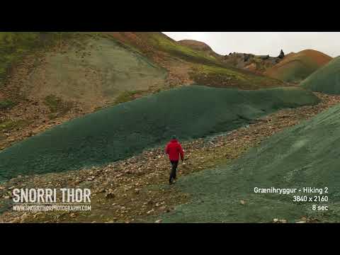 Grænihryggur Hiking - Stock videos - HD preview — Grænihryggur — video poster
