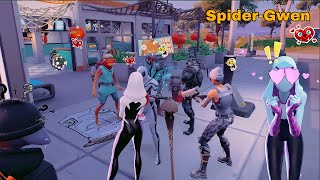 Going in Party Royale with The Spider-Gwen Skin (MAX TIER SKIN)