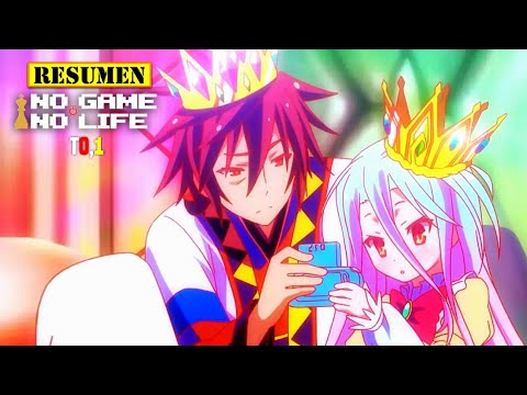 🔺 GAMERS se TELETRANSPORTAN a otro mundo y se convierten en DIOSES | No Game No Life RESUMEN ANIME