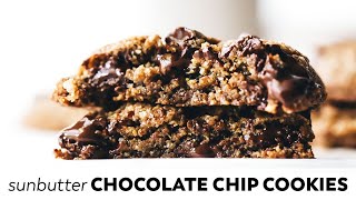 SunButter Chocolate Chip Cookies // vegan, gluten-free, paleo