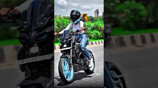 Black Mt 15 girl 🖤💥 Bike lovers 👀🚀 #mt15​ #ytshorts​ #shorts​ #viralshorts​