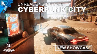 Cyberpunk City - Car Pack Update - Unreal Engine 4 #GameDev #UE5
