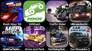 Rush Hour 3D, Hill Dash, Traffic Rider, Ultimate Bus Driving, Multi Car Parking, Drive and Park screenshot 2