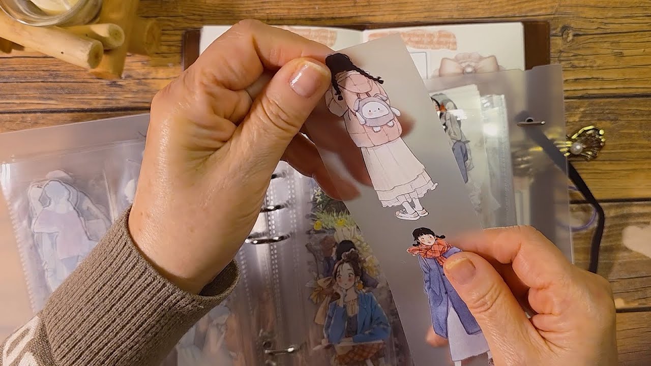 ASMR 💜 마미 시장가는 길 다꾸 ｜ collage ｜Scrapbooking｜papersounds｜コラージュ ｜