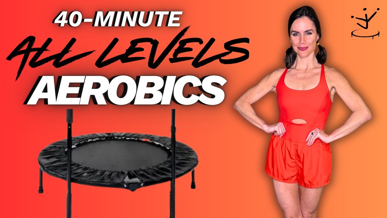 40-минутная аэробика для всех уровней подготовки | Тренировка на батуте для сжигания жира