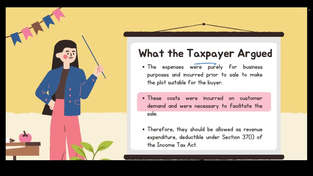 Case Title: Deduction of land-related expenses Presented By CA RAVI PARMAR