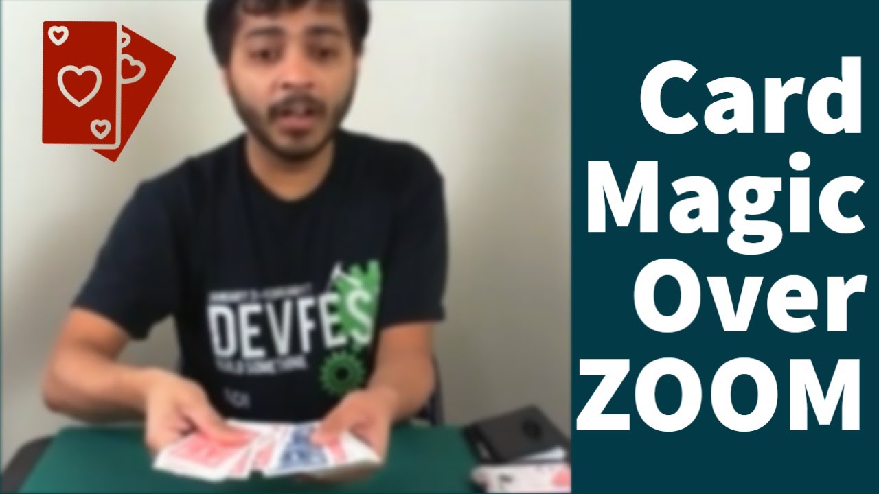 Showing Crazy Card Tricks Over ZOOM Online Show in 2020 Magic Avi
