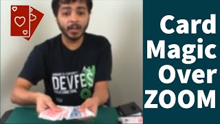 Showing Crazy Card Tricks Over ZOOM Online Show in 2020 | Magic Avi