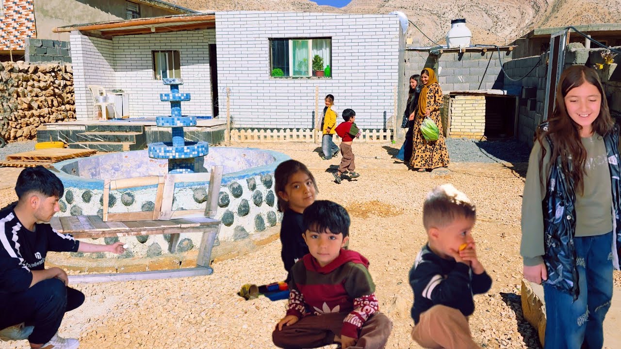 Building a Cozy Nest for Chicken Laying Eggs: A Fun Visit with Ainaz, Tianaz, and Shadmehr