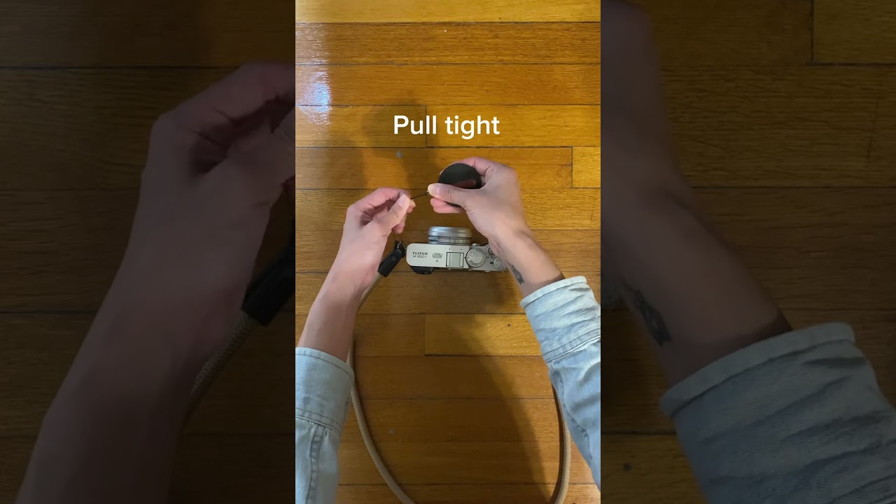 Installation Video: Leather Lens Cap Keeper Sticker for Fujifilm X100VI X100V X100F X100T X100S X100