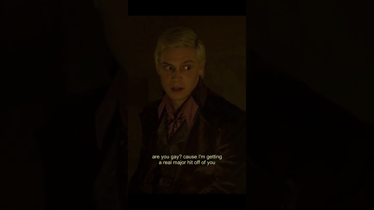 Evan Peters as Mr. Gallant being ultra gay 😂 