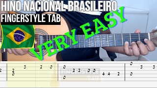 Hino Nacional Brasileiro [VERY EASY] Fingerstyle Acoustic Guitar