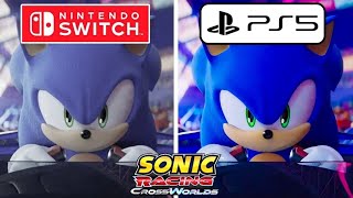 Sonic Racing CrossWorlds PS5 vs Nintendo Switch Graphics Comparison