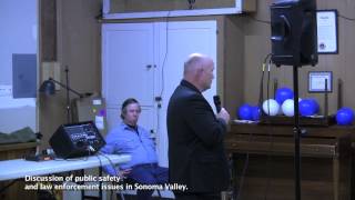Sonoma County Sheriff Steve Freitas Discussing public safety and law enforcement issues.