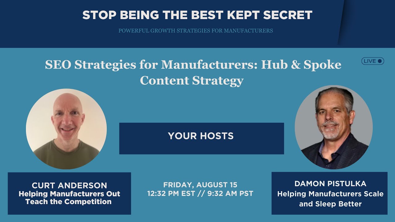 SEO Strategies for Manufacturers: Hub & Spoke Content Strategy