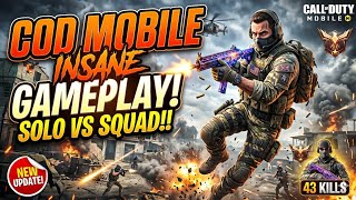 THE UNBEATABLE SOLO VS SQUAD GAMEPLAY! - COD Mobile