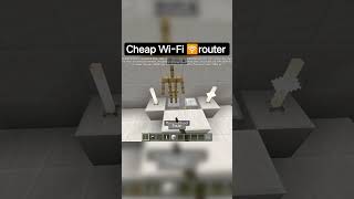 Cheap Wi-Fi 🛜 router  In Minecraft 😨(Axel F)#Minecraft #Axelf #Gaming #Shorts