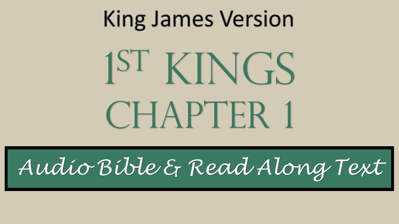 1st Kings 1 | KJV DRAMATIZED AUDIO BIBLE WITH TEXT - YouTube