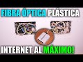 Cómo INSTALAR FIBRA ÓPTICA PLÁSTICA | INTERNET por CABLE en TODA la CASA | Sustituir cable ETHERNET