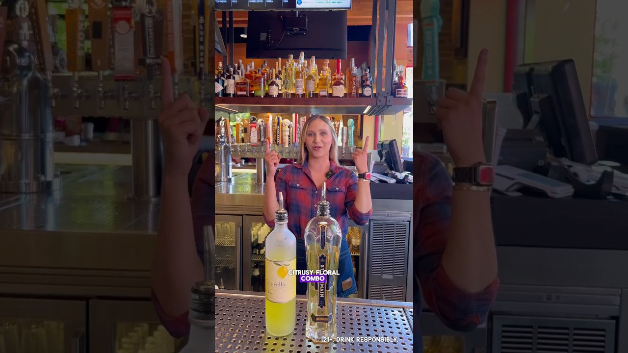 Our Limoncello Basil Spritz tastes like golden hour in a glass☀️✨🍋​​21+. Drink responsibly.