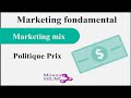 Marketing mix la politique de prix