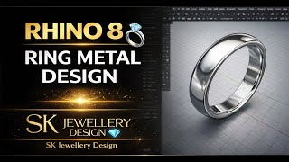 “Diamond Ring CAD Design in Rhino 3D 💍 | Jewellery Design | SK Jewellery Design”