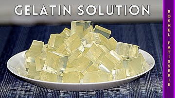 How To Make Gelatin Solution | Kosher Pastry Chef