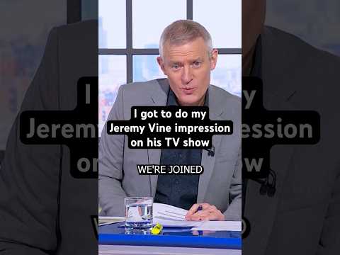 Doing my impression on TV