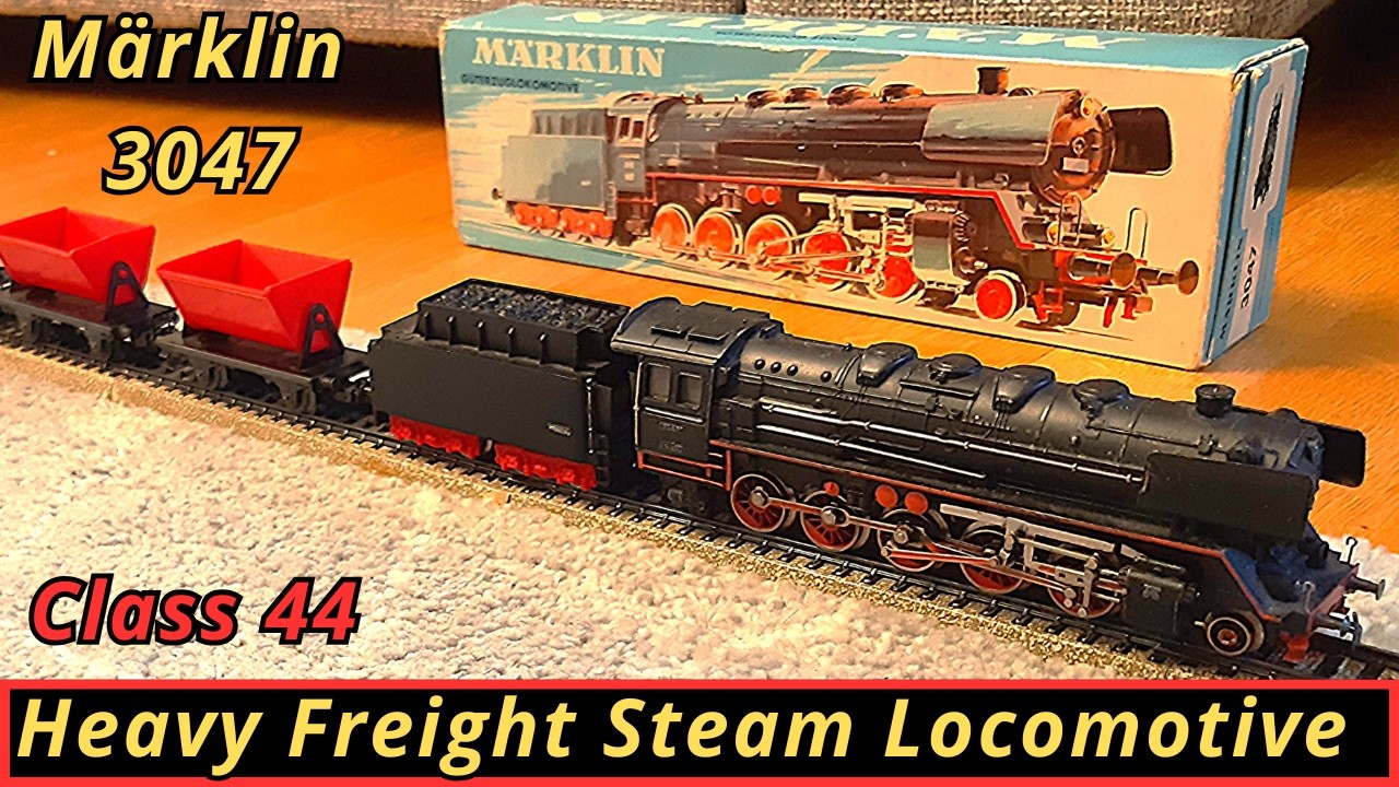 Märklin 3047 – A Heavy Freight Steam Engine Icon in Original 1965 Box: Unboxing & Running